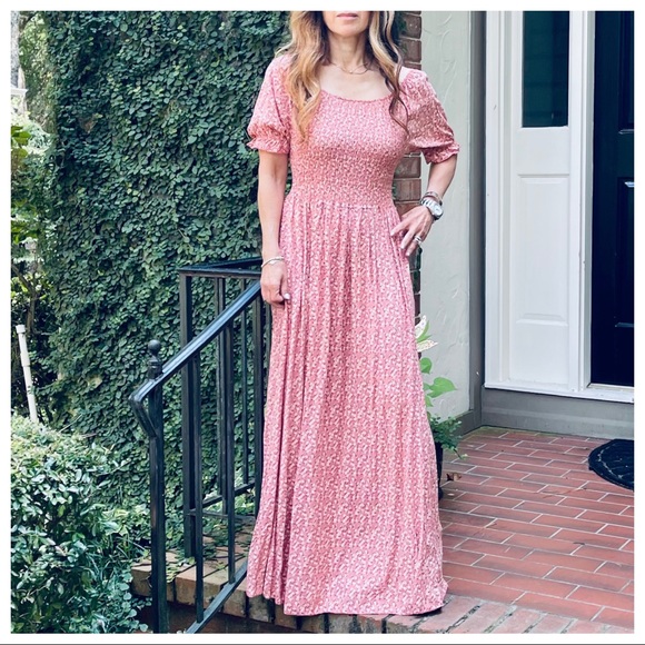 MADE IN ITALY BEAUTIFUL FLORAL MAXI DRESS - Picture 4 of 6